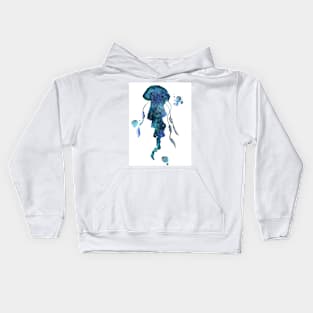 Galactic Night Jellyfish Kids Hoodie